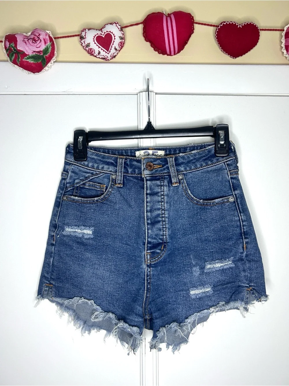 We the Free Crvy Denim Shorts - Distressed